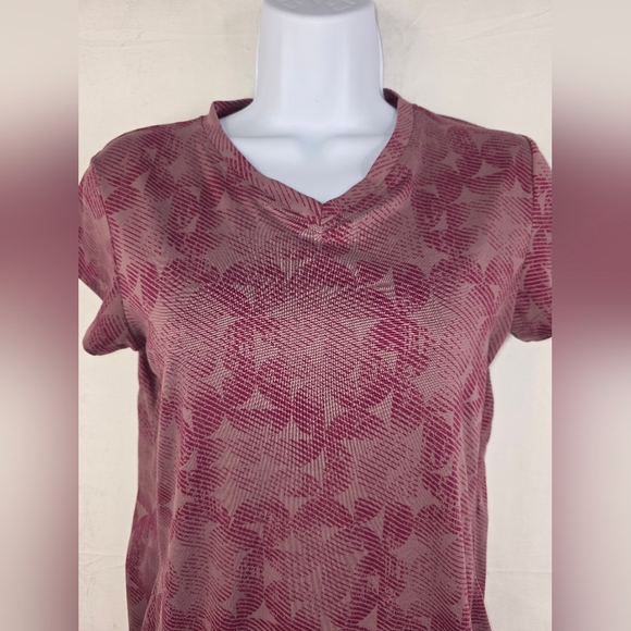 Asics Women's Athletic Short Sleeve T-Shirt Maroon Size Small BV-2475 - Picture 4 of 10